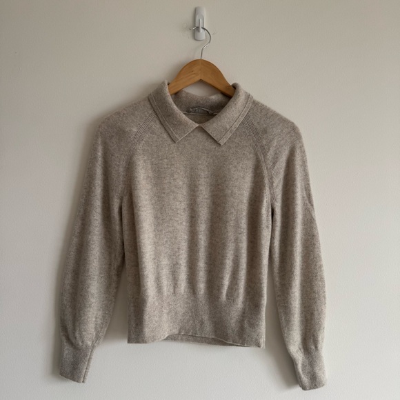 Everlane | 100% Cashmere Women's The Cashmere Collard Polo Sweater ~ Small - Picture 4 of 9